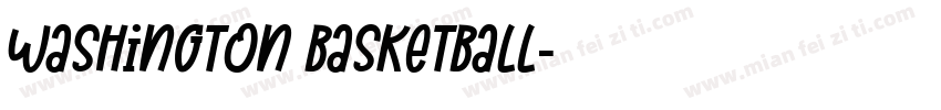 Washington Basketball字体转换